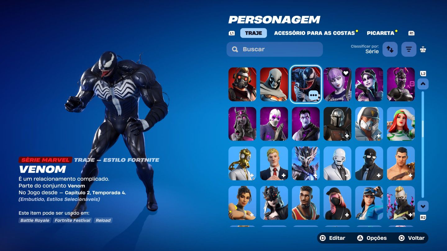 CONTA FORTNITE: 242 SKINS + 184 PICARETAS | KRATOS PS5 + MACHADO DO KRATOS