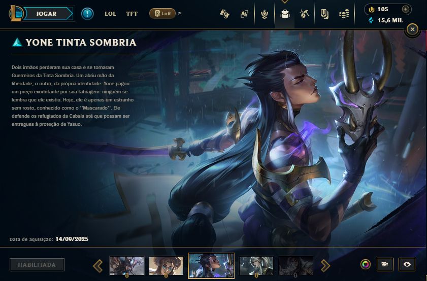 Conta de League of legends Com skins lendárias