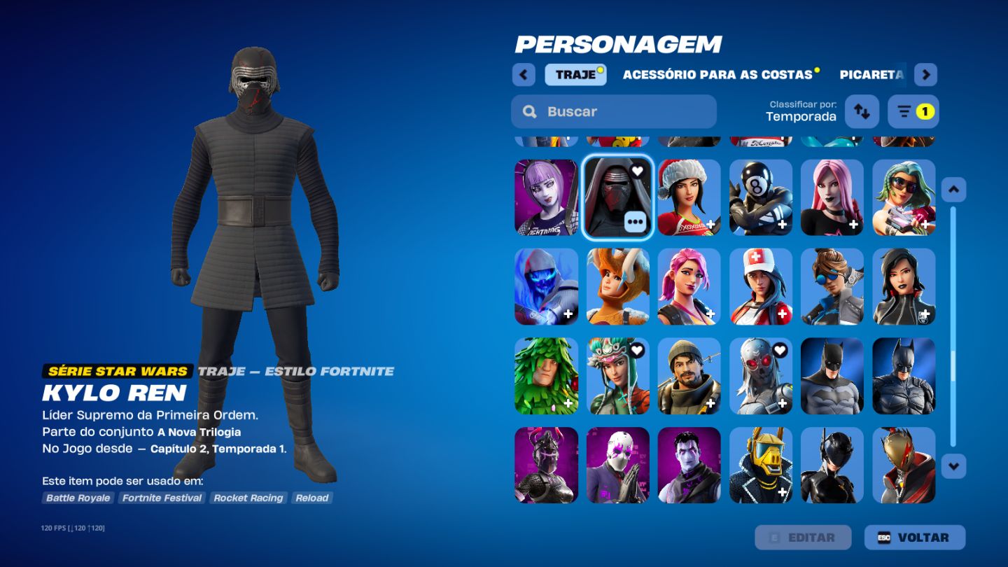 CONTA FORTNITE ANTIGO DESDE CAPITULO 1 TEMPORADA 3