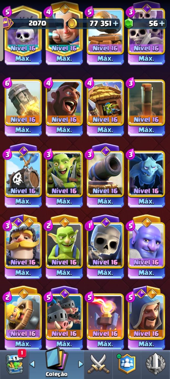 Clash Royale 6 Anos | Rei Max | 48 Max | 31 Evo | 11 Campeões | Pass