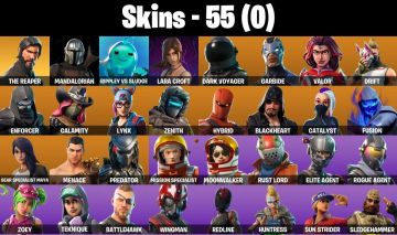 CONTA FORTNITE COM SEASON 3 FULL, ATEMPORAL, 1.450 V-BUCKS E 55 SKINS