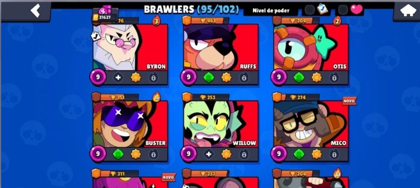 Conta de brawl stars forte e bem upada
