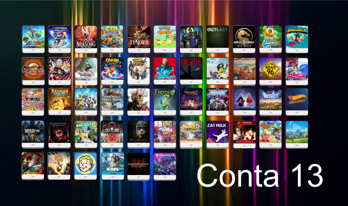 (Promoção) Várias Contas Secundárias - Nintendo Switch 1 e 2 - Mensalmente