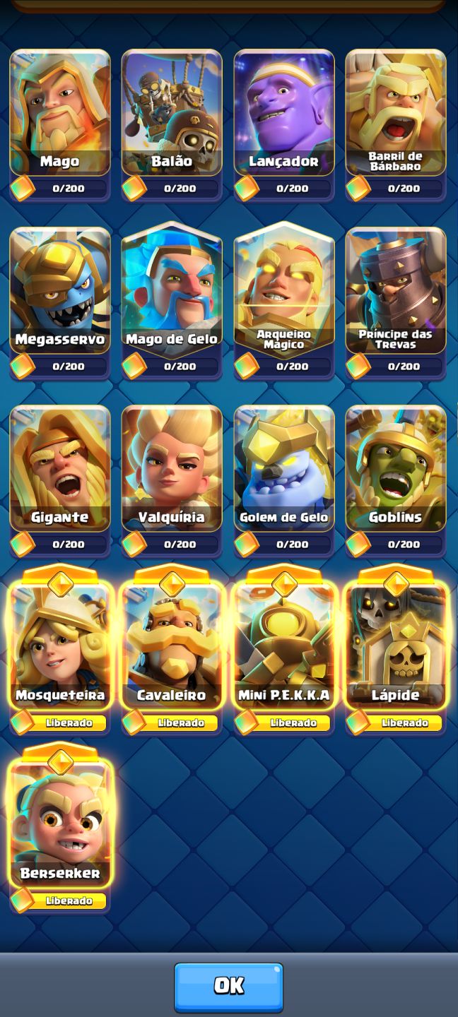 CONTA CLASH OF CLANS 10,5K TROFÉUS TODAS AS CARTAS + CLASH OF CLANS