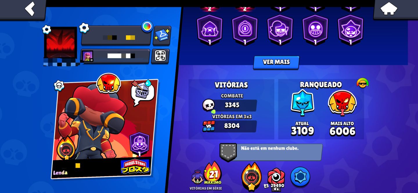 CONTA BRAWL STARS 2018 SUPER RARA!