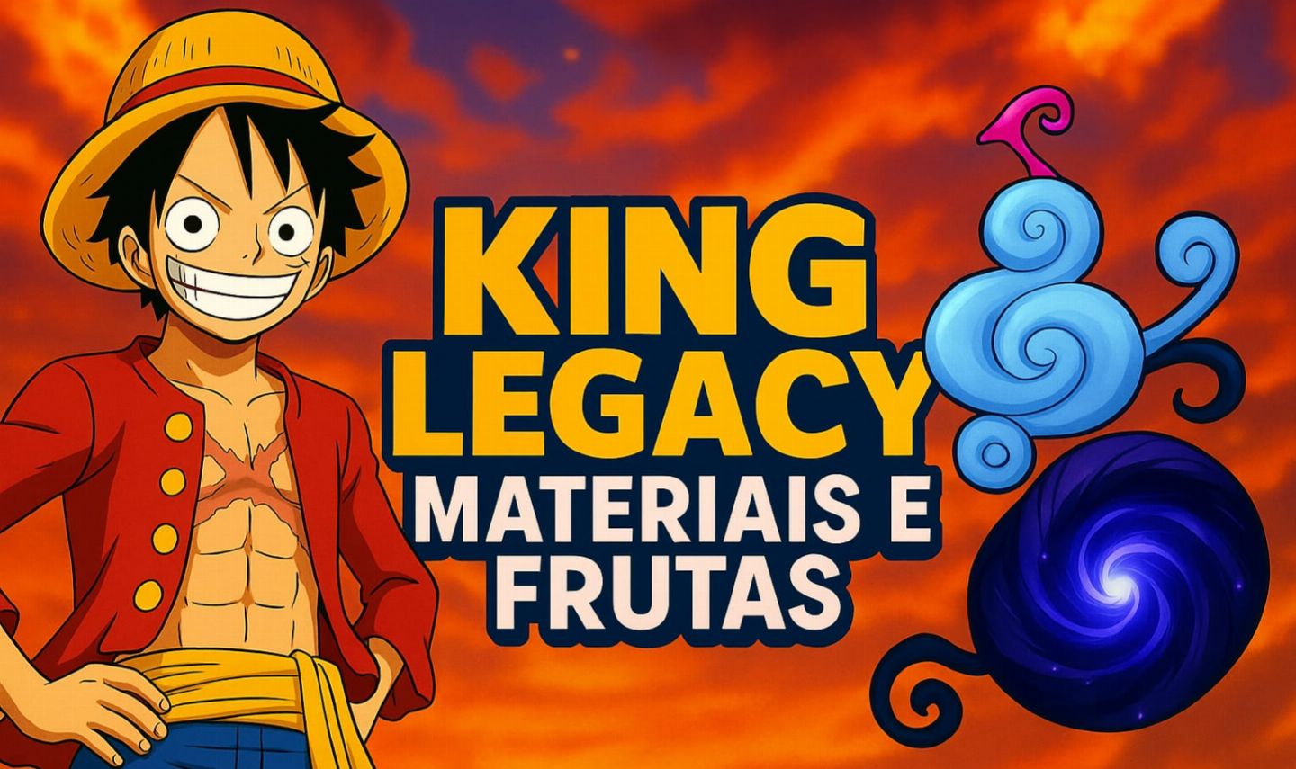 [KING LEGACY 10.0] MATERIAS E FRUTAS