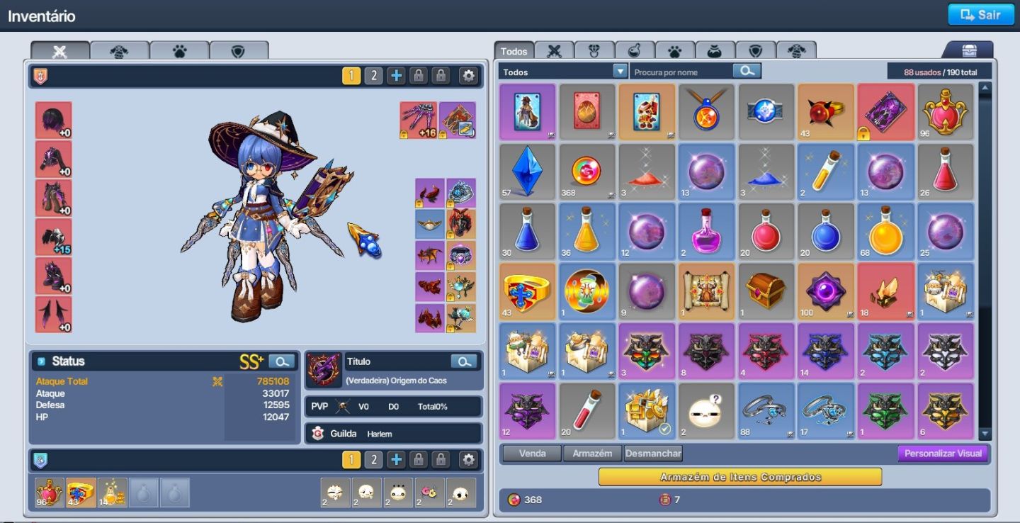 Conta Grand Chase Classic end-game + conta Steam lv 27
