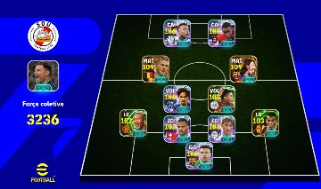 CONTA EFOOTBALL 3236 DE FORÇA COM MESSI, HAZARD, MBAPPE