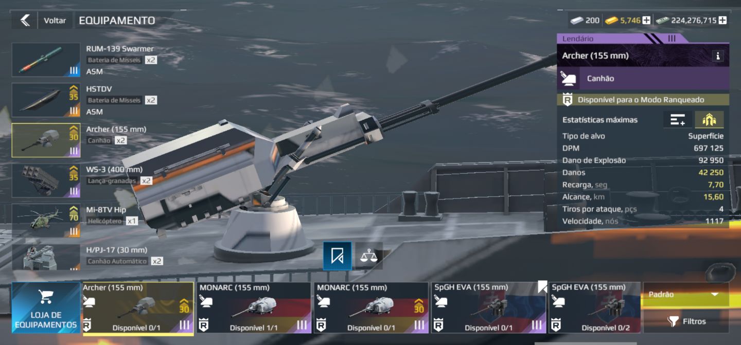 Conta de modern warships