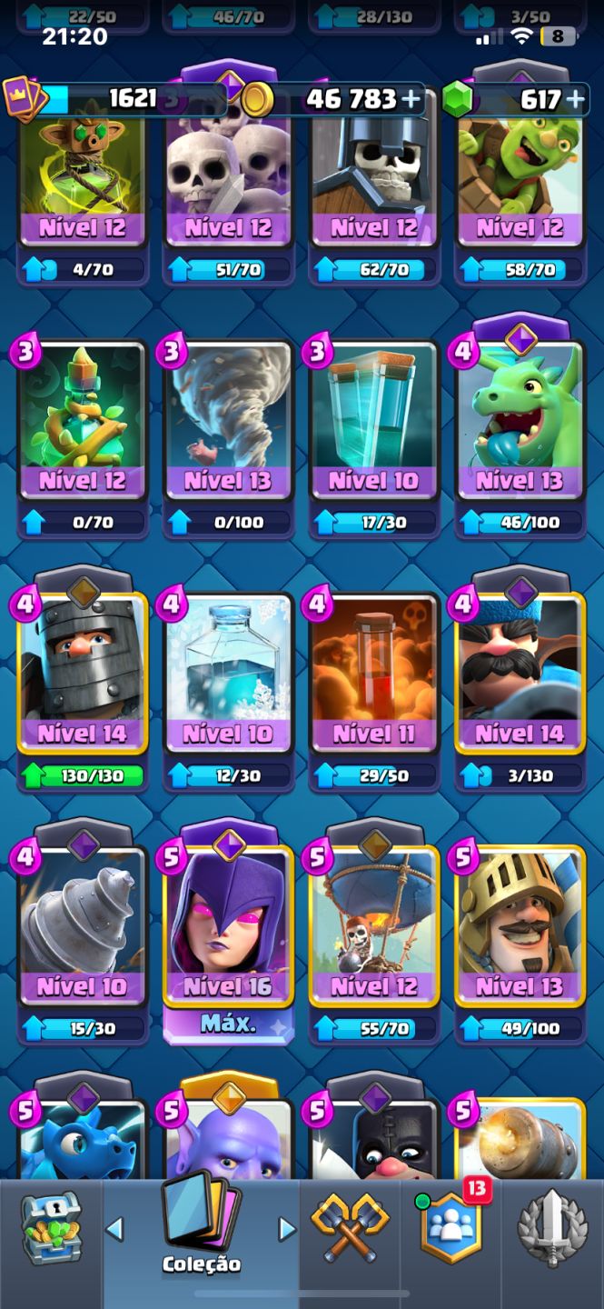 Clash Royale Arena 26 | 10.683 Troféus | 122/122 Cartas