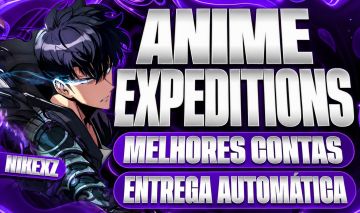 Anime Expeditions | Contas Level 55+/70+ | 70K-100K Gems | Entrega Automática