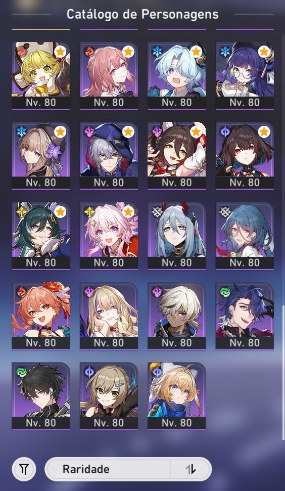 Conta ENDGAME Honkai Star Rail (HSR) + Zenless Zone Zero (ZZZ) Valor negociável!