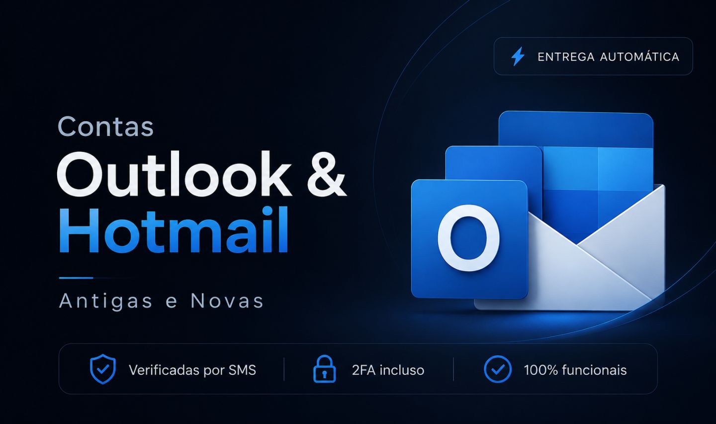 [ENTREGA AUTOMÁTICA] Contas Email Outlook / Hotmail | Novas e Antigas