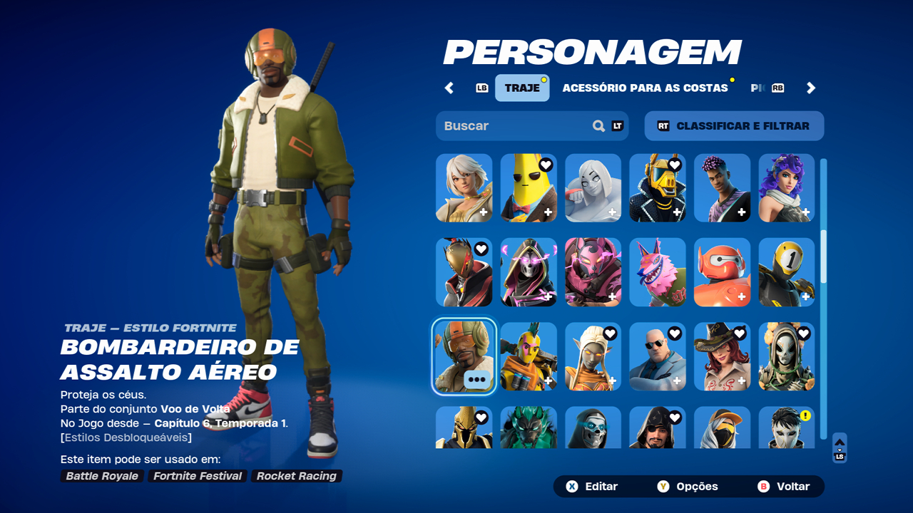 Conta fortnite 133 skins, skins do clube e justiça laranja