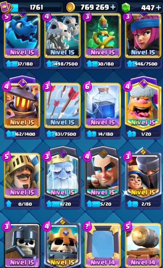 CONTA FULL MAX 12K TROFÉUS | MAIOR CAMPEÃO RANK 7313 | QUASE TUDO NV 15 ELITE