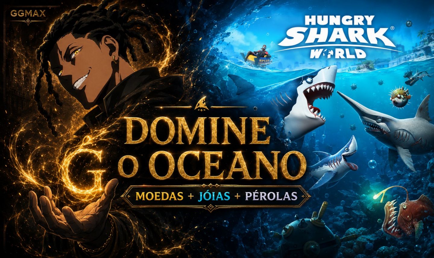 HUNGRY SHARK WORLD | CONTAS FULL | 2B MOEDAS + 2B JÓIAS + 2B PÉROLAS | ANDROID