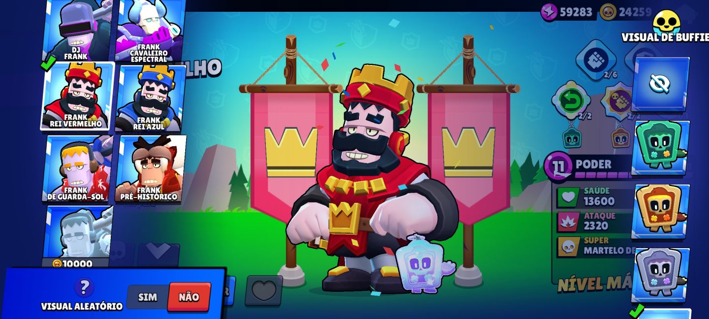 CONTA DE BRAWL STARS ANTIGA E MUITO GEMADA