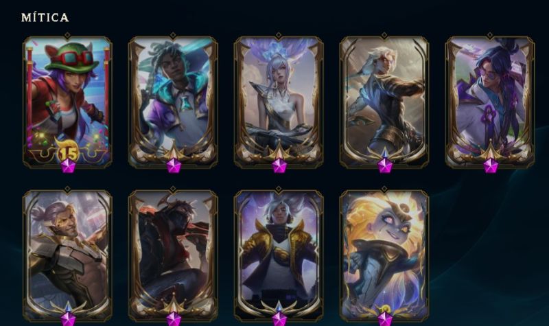 Desapego conta lol 8 skins Prestigio
