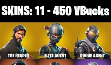 CONTA FORTNITE COM 11 SKINS THE REAPER/ELITE AGENT/ROGUE AGENT/DARK VOYAGER