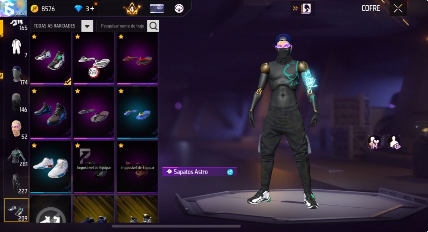 CONTA DE FREE FIRE | SUPER GEMADA | TANTAS ROUPAS Q N COUBE | FULL ATT PROMOÇÃO