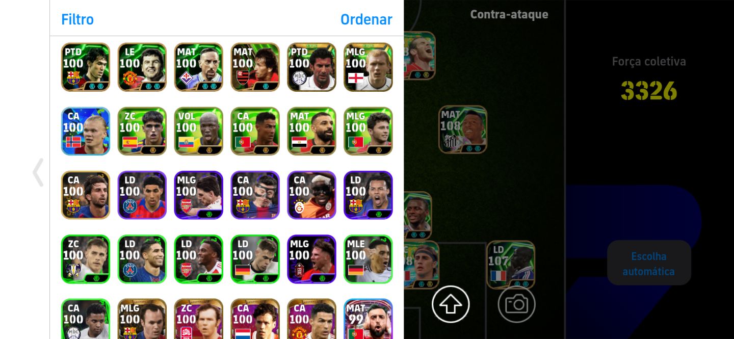 Conta eFootball Mobile - Full Épicos e Lendas | Time End Game!