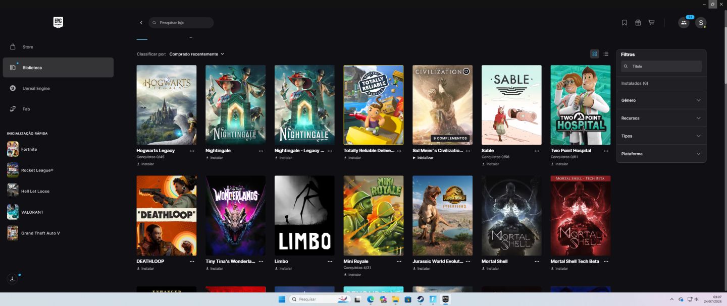 CONTA EPIC GAMES + CONTA FORTNITE RARA + SALVE O MUNDO FUNDADOR+ DIVERSOS JOGOS