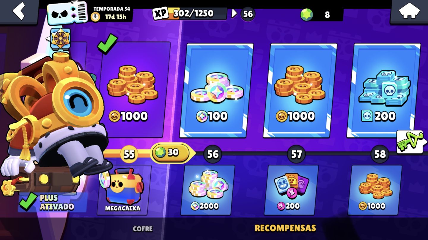 (PROMO INDISPENSÁVEL)Conta de Braw Stars muito rara com 60k de troféus