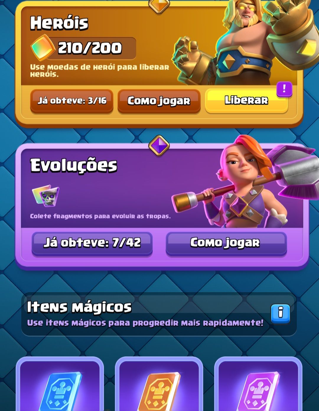 CONTA CLASH ROYALE 6426 TROFÉUS