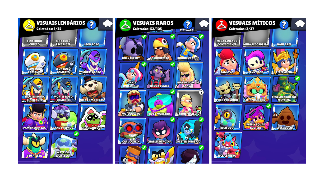Conta Rara brawl stars 31k de troféus e 2 brawl pass plus (antigos).