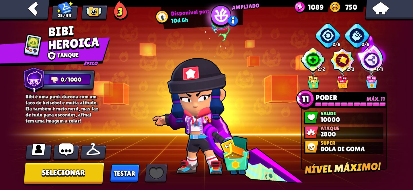 (PRA HOJE!)CONTA BRAWL STARS COM A SKIN MAIS RARA DO JOGO QUASE FULL 77K TROFEUS