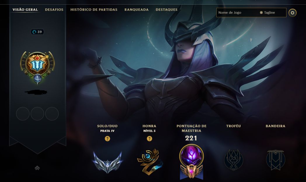 KAYLE JUIZA + SIVIR VITORIOSA | 84 SKINS | 127 CHAMPS | PRATA 4 | CONTA DE 2011