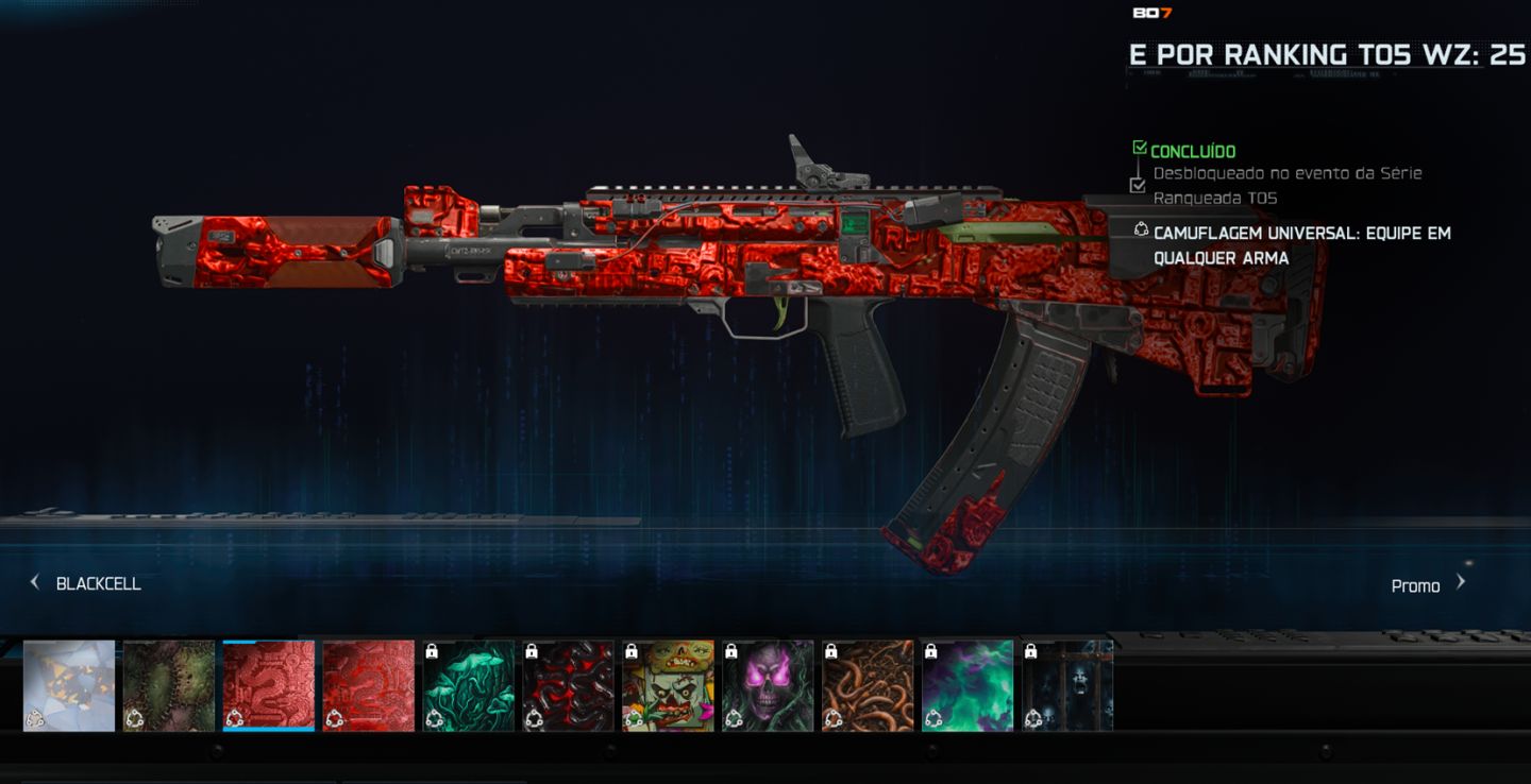 CONTA WARZONE IRIDESCENTE SEASON 6 + NUKE + PRESTIGIO MASTER LEVEL 73