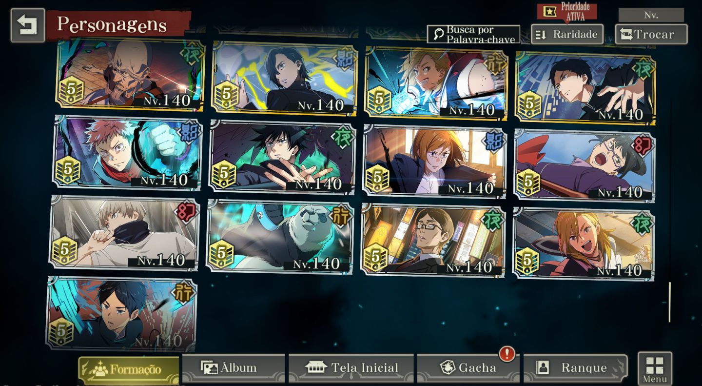 CONTA ENDGAME | 20 LIMITADOS | TODOS OS PERSONAGENS NÍVEL E GRADE MÁXIMA | LV108