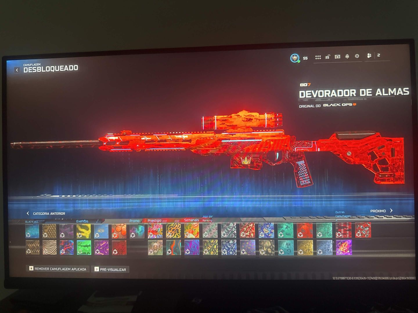 CONTA WZ INSANA! 30+ CAMOS, IRIDESCENTE, SKINS RARAS, ARMAS FULL!
