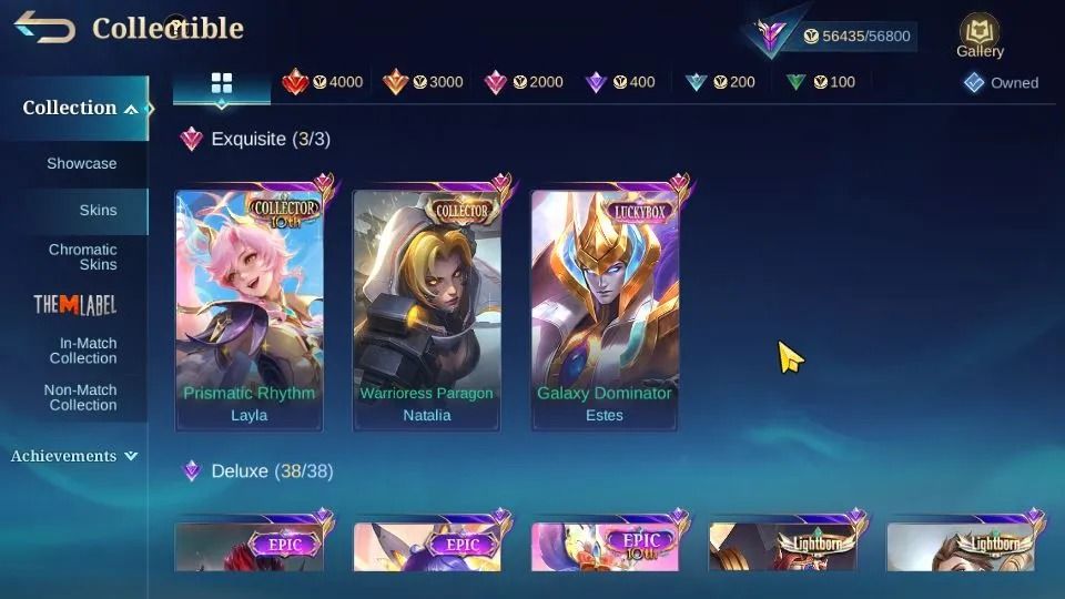 CONTA COM MUITA SKIN BOA - FULL EMBLEMAS