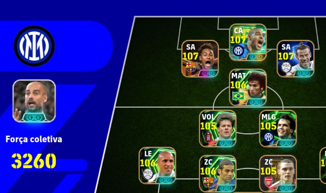 CONTA EFOOTBALL SEMI-FULL NOVO ADRIANO | NEYMAR BIG | BALE 107 | ZICO TIME 3260