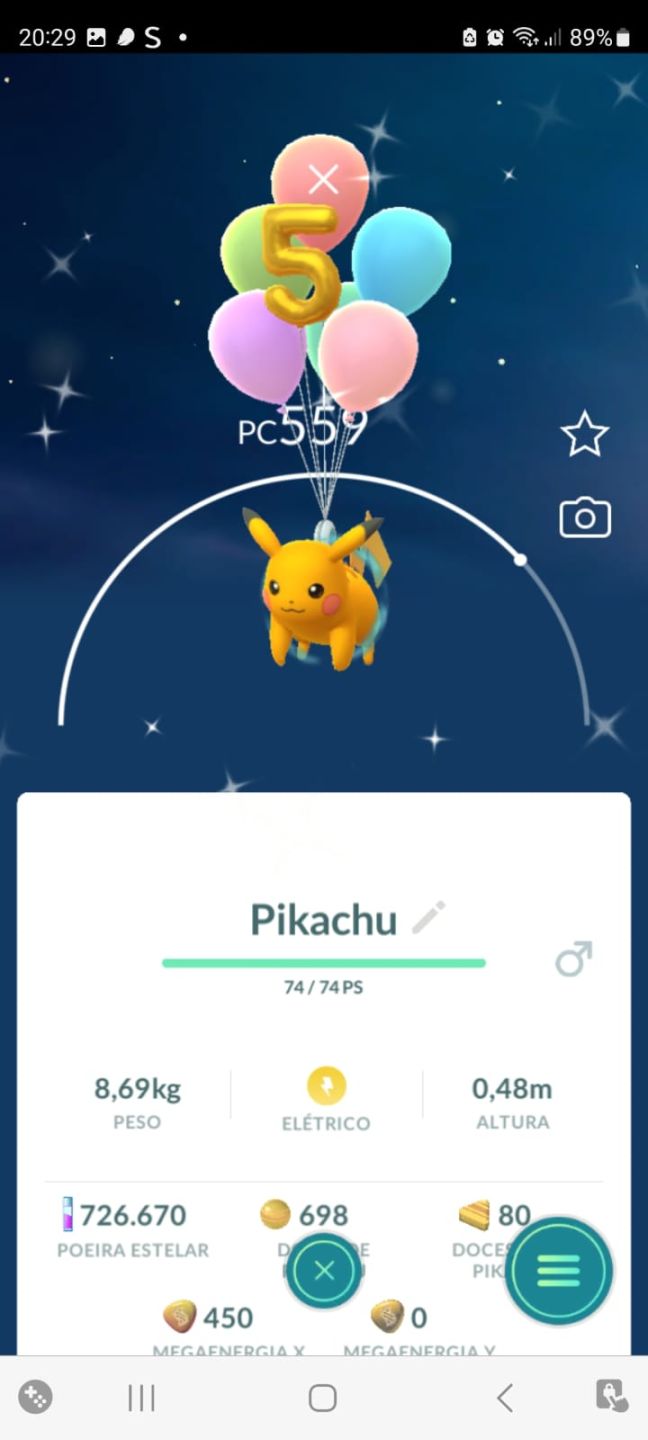 Conta Pokemon Go nível 58 Brilhantes Raros