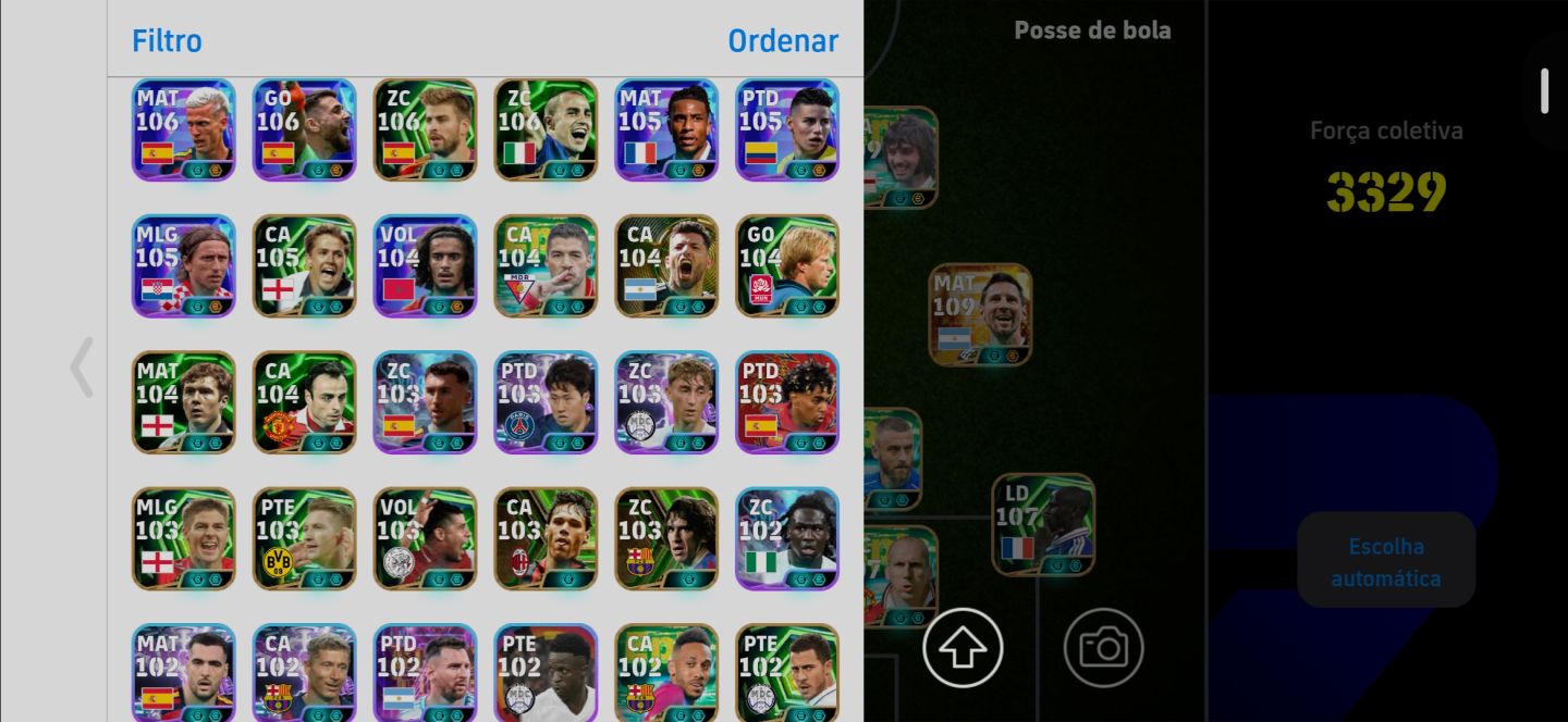 CONTA EFOOTBALL COM 3337 DE FORÇA MÁXIMA,SO PEGAR E SER FELIZ JOGANDO!!