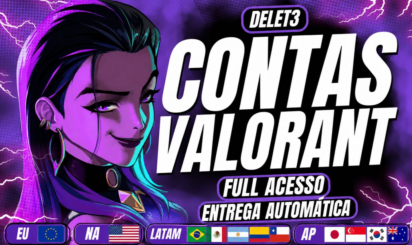 CONTAS VALORANT | FULL ACESSO | MELHOR PREÇO