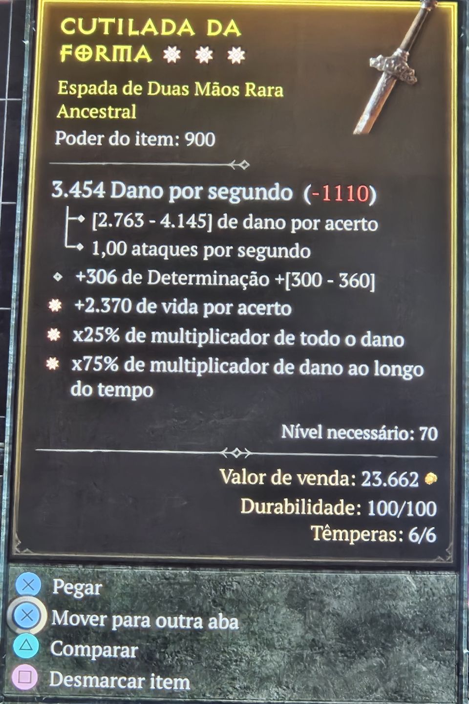Diablo 4 - Itens com GA