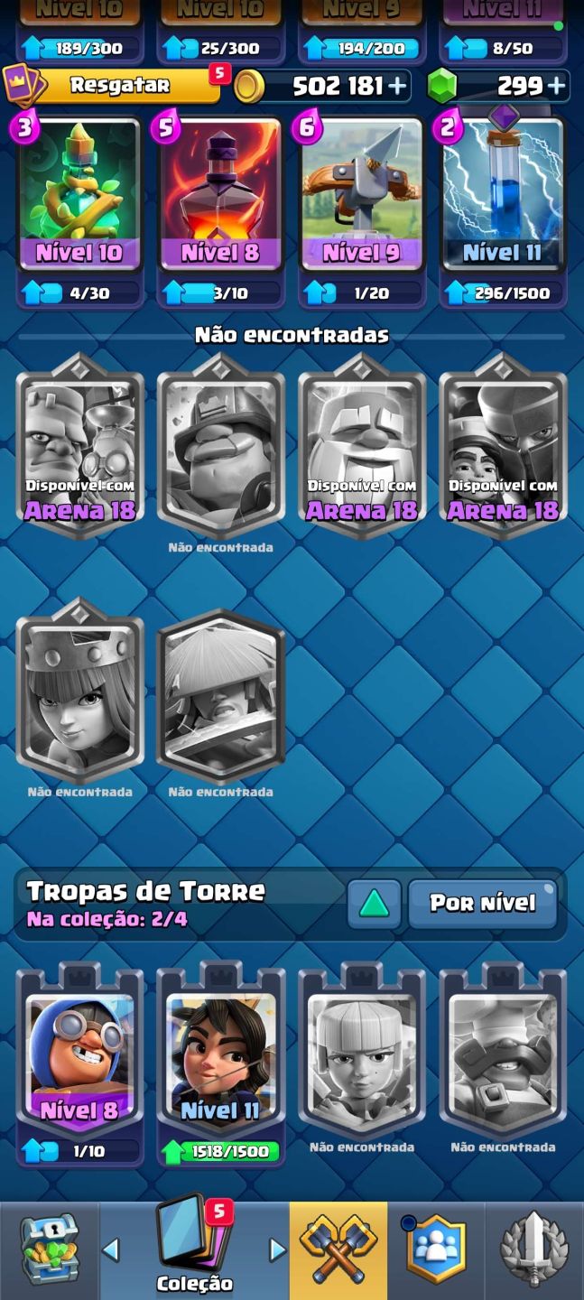 CONTA COM 28K DE TROFÉU GEMADINHA JUNTO COM CLASH ROYALE 3 HERÓI