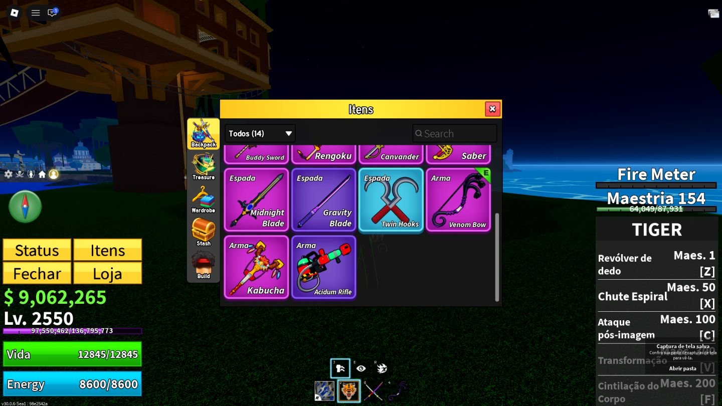 Conta roblox BLOX FRUITS CDK, GOD HUMAN, LEOPARDO