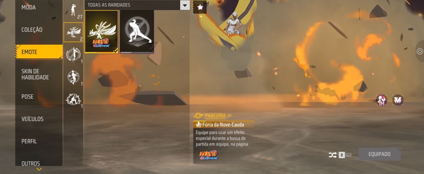 Conta Ff Mclaren + Naruto Nove-caudas + Angelical + Ump Samurai e Xm8 Roxa