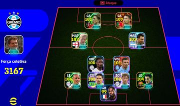 CONTA EFOOTBALL MOBILE COM FORÇA COLETIVA 3185!
