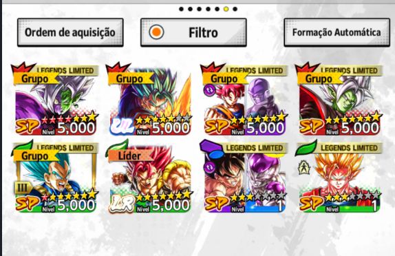 DRAGON BALL LEGENDS CONTA PRONTA PRA PVP