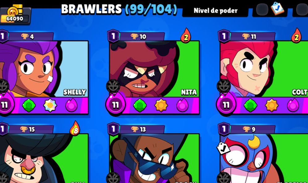Conta de brawl 64k de trofeus, parei de jogar, para sair logo