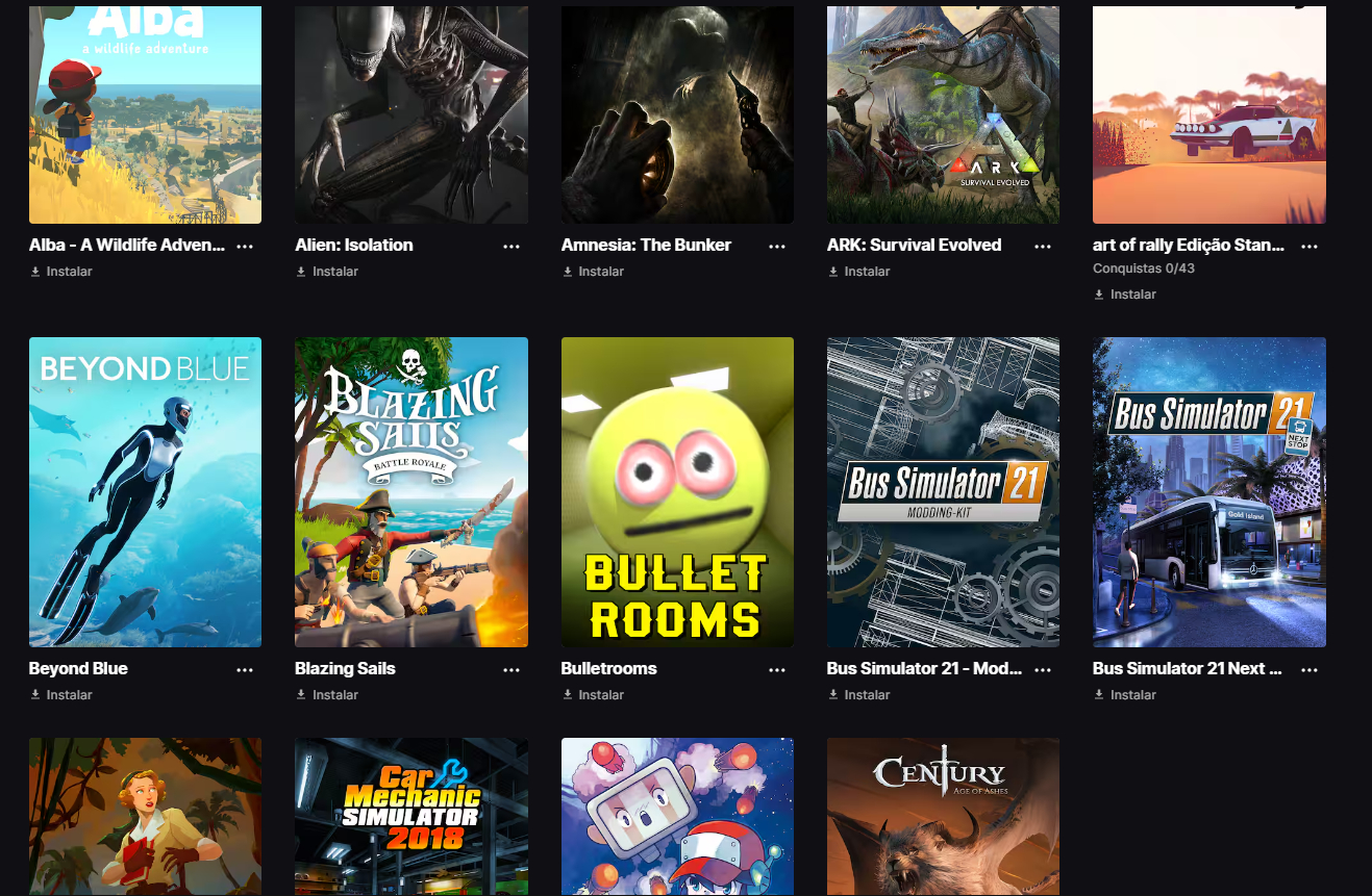 SUPER CONTA EPIC GAMES JOGOS TOP + PREÇO IMBATÍVEL!