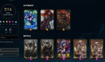 CONTA LOL COM 216 SKINS NIVEL 323 BRONZE 3 FULL CHAMP