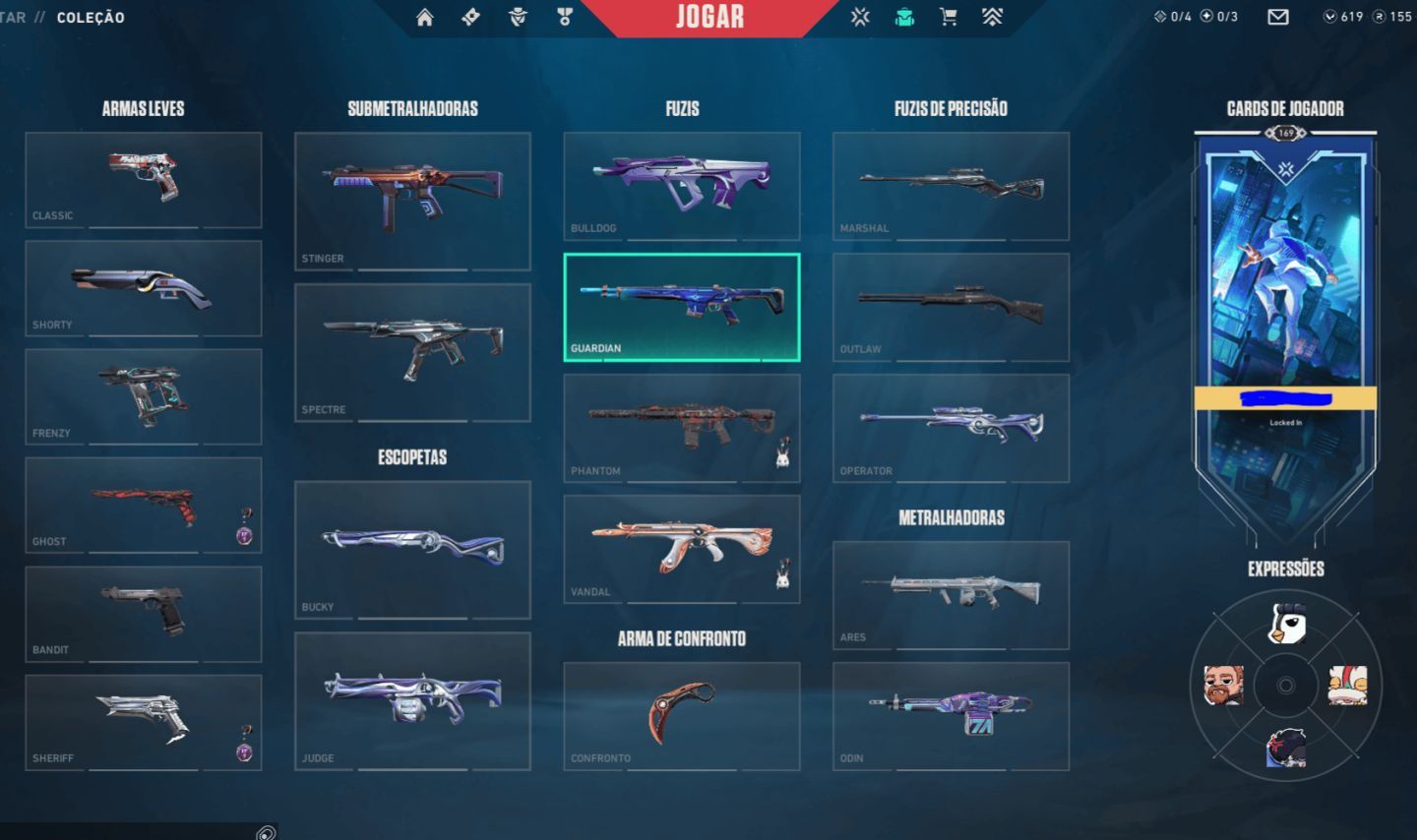 Conta Valorant Full Acesso | 14 Skins Compradas (Gatinho,kuronami)