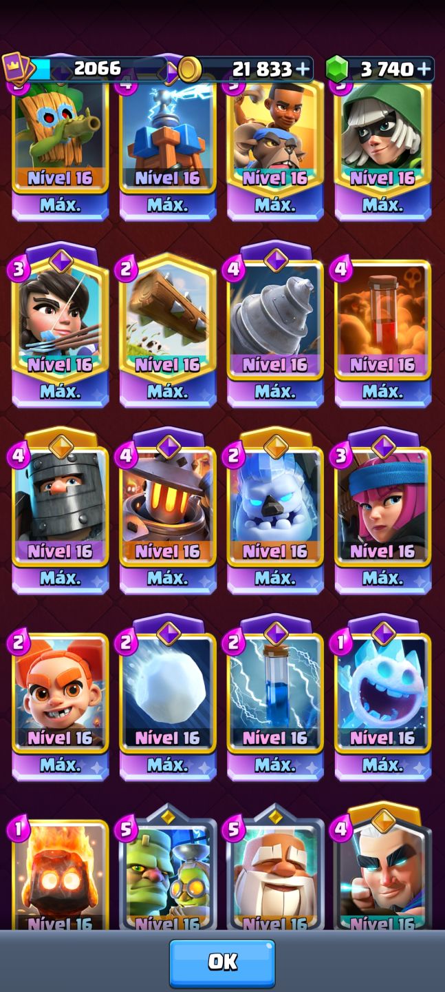 Conta top Clash Royale!!